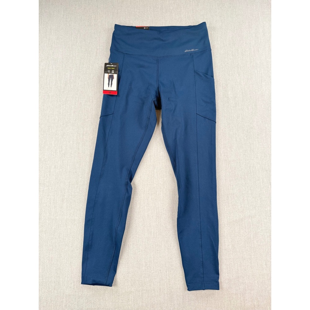 Eddie Bauer Trail Tight Blue High Rise Athletic Leggings Pockets 1732089 Women M